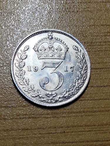 1917 silver threepence - 1917,