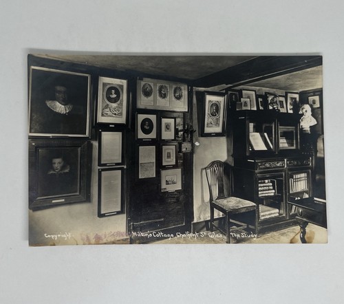 Vintage postcard black white - &,