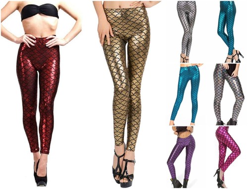 Ladies girls mermaid leggings - ladies,