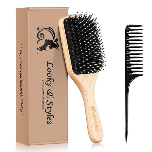 Sosoon boar bristle paddle - bristle,