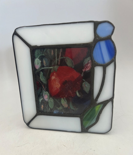 Stained glass floral - glass, picture