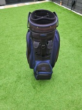 Wilson Coaster 9.5 Golf Bag Carry Cart Tour Blue Black