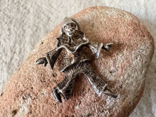 Vintage silver circus clown - vintage,