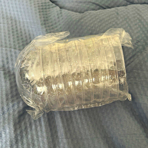 Clear plastic fillable - fillable, hanging