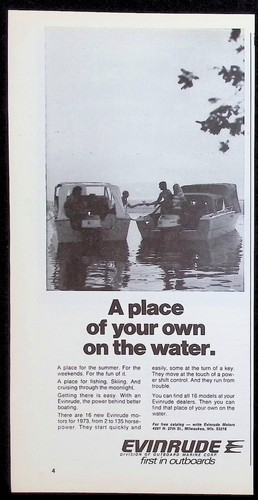 Evinrude motor boats place - motor,