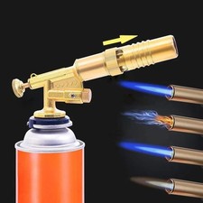 Butane Gas Blow Torch Burner Welding Auto Ignition Soldering BBQ Flame Thrower