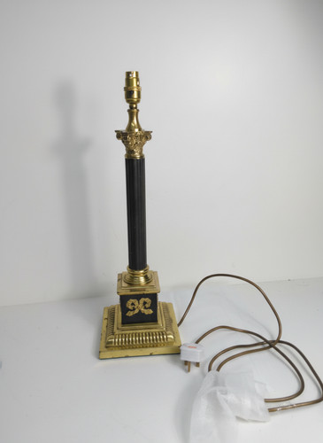 Brass corinthian column table - corinthian,