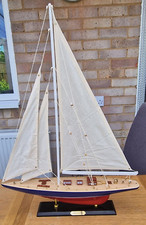Wooden model boat - j, class