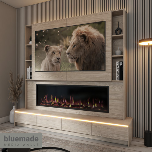 2200mm media wall furniture - tv,