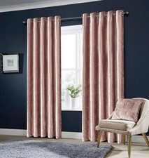 Crushed Velvet Curtains Fully