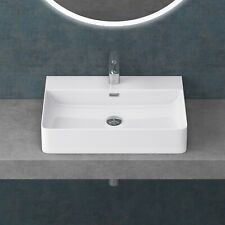 Countertop Basin White Ceramic