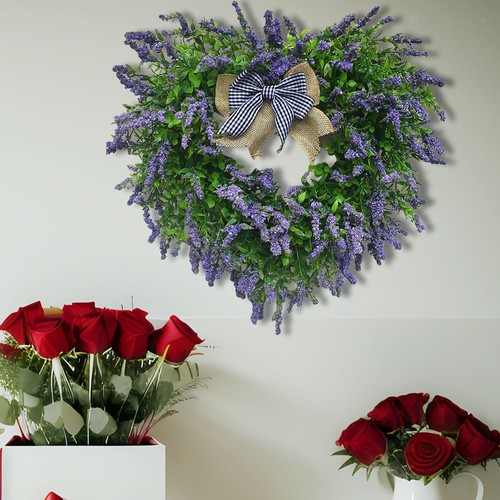 Valentine day heart wreath - day,