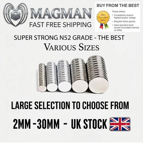 N52 strong neodymium disc - n52,