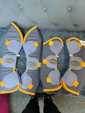 *NEW*Amigo Travel Boots - set of 4 - grey/orange - PONY  RRP: £84.99