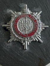 OBSOLETE CITY OF LIVERPOOL FIRE  SERVICE  Badge