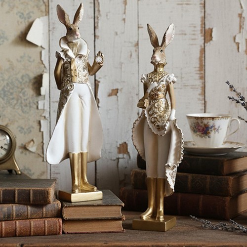 Resin bunny figurine animal - bunny,