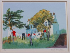 Sonas Maclean – Cottage – Scottish Highlands West Coast Scotland - Screenprint