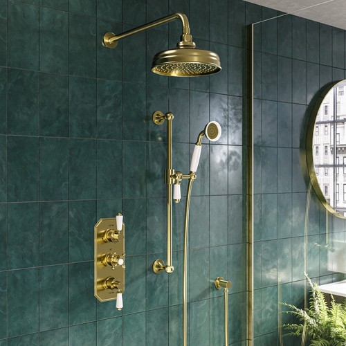 Brushed brass outlet wall - brass,