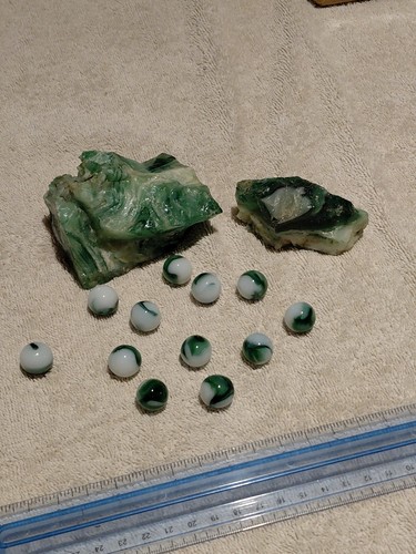 Vtg beautiful green white - green,