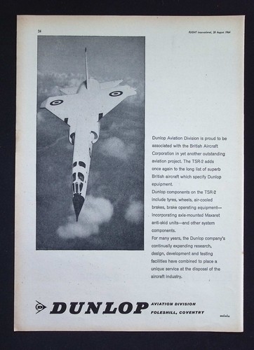 Original 1964 advert dunlop - original,