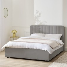 Home Pandora Double Drawer Storage Bed Frame - Grey | Space-saving bed, storage