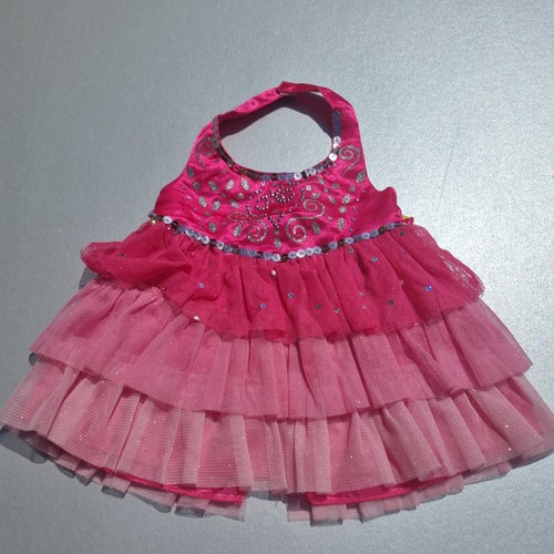 Build bear pink long dress - build,