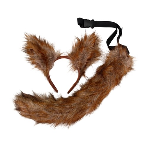 Wolf foxes tail with - wolf, ears