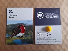 National Trust TARN HOWS Bob The Robin Charity Pin Badge RSPB Interest 