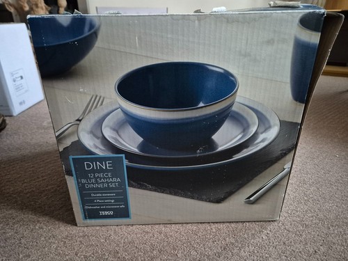 Blue sahara stoneware - blue, dinner