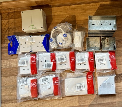 Assorted plug sockets switches - sockets,