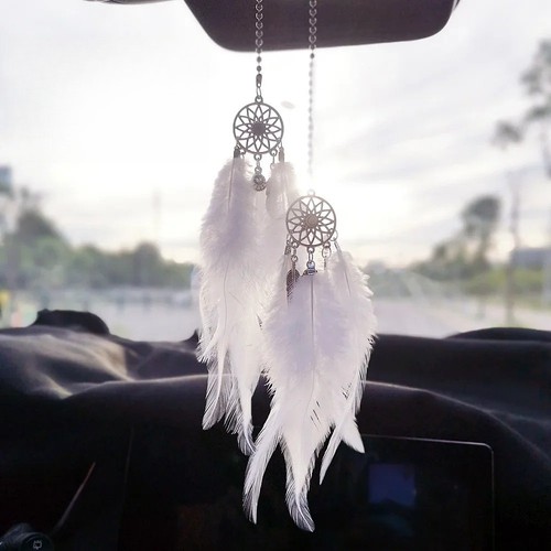 Feather dream catcher car - feather,
