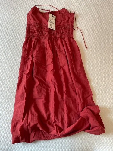 Zara smocked halterneck maxi - smocked,