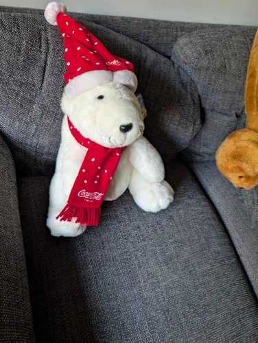 Coca cola polar bear teddy - polar,