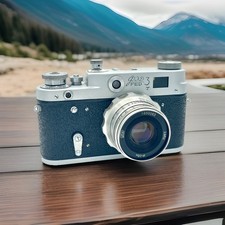 FILM TESTED Vintage FED 3 Soviet 35mm Rangefinder Film Camera 52mm F/2.8 Lens 