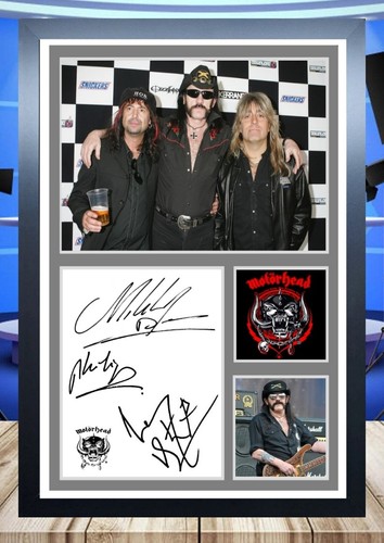 469 motorhead signed a4 - motorhead,