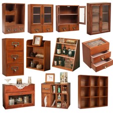 Desktop Rustic Wooden Storage