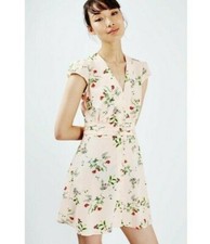 Topshop floral tea V-neck and