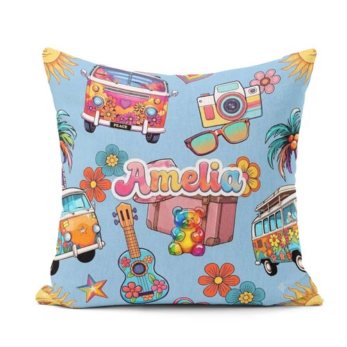 Cushion throw pillow hippie - pillow,