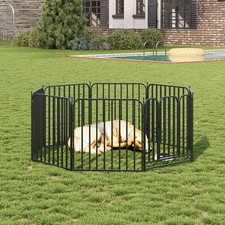 8 Panels Dog Playpen Metal Pet