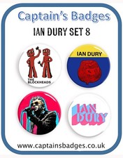Set ian dury - 25mm, badges