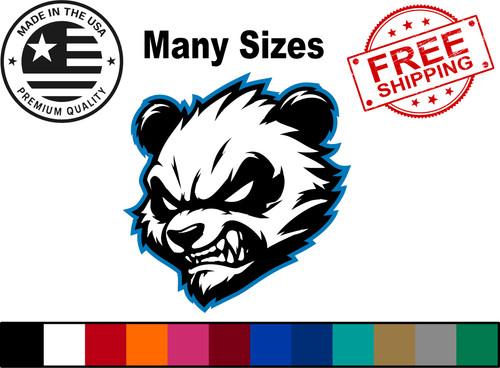 Angry panda bear - bear, vinyl