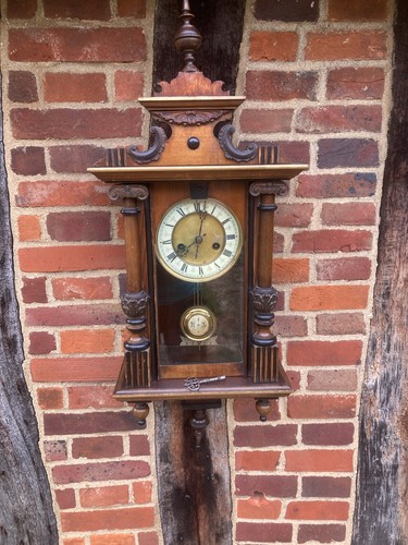 Antique vienna wall clock all - antique,