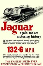 A3/A4 Size - Jaguar 1949 advertising Again makes History Advert old Posters
