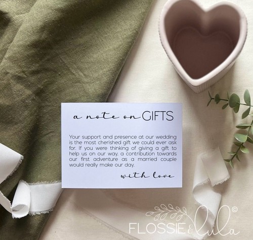 Wedding invitation insert - x,