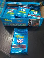 1990 Series 1 Classic WWF Trading Cards Blue Packet x 1 New Sealed Pack