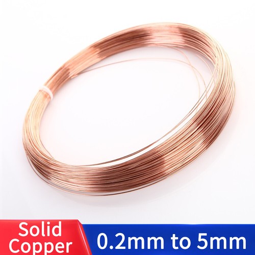 Round copper wire solid - copper, bare
