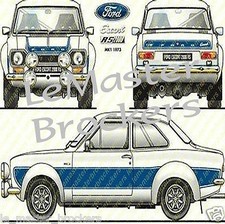 New poster poster Ford Escort RS 2000 MK1 / RS2000 MK 1