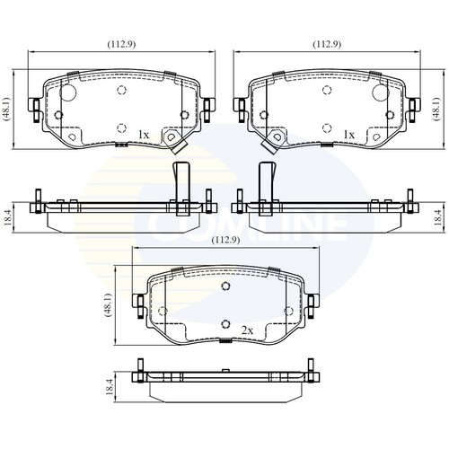 Brake pads set for - brake,