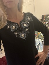 Bob Mackie Gorgeous Embellished Top Size 12