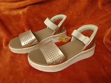 Skechers Bobs Hands Free Slip Ins Sun Ray Sandals UK 7 Rose Gold New 